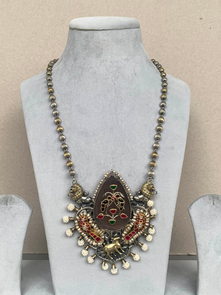 MS769 Maahru Silver Necklace ( 92.5 SILVER )