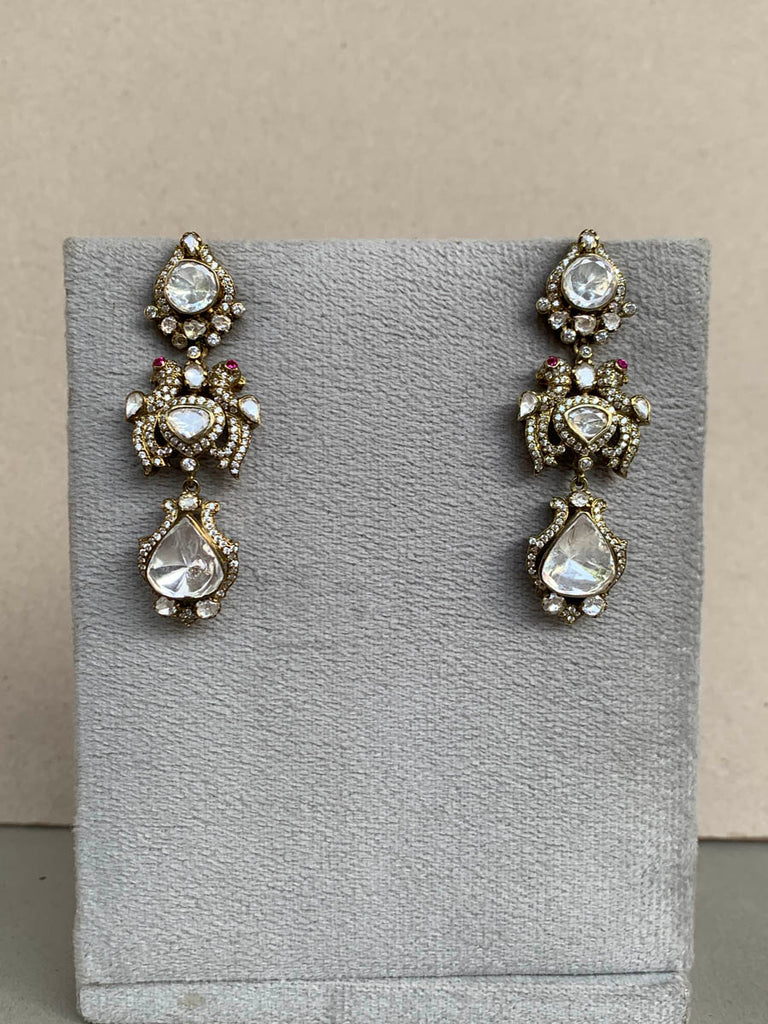 MZ832 White Moissanite Earrings