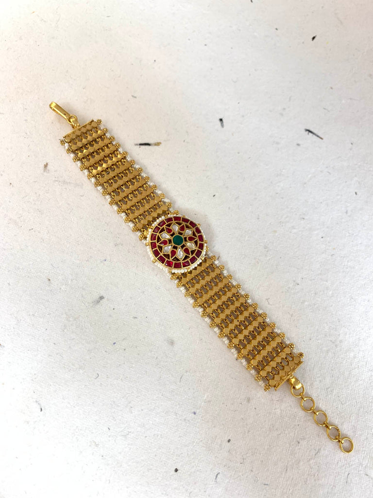 MB1029  Antique Jadau Bracelet