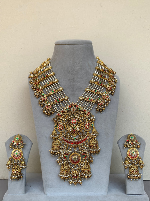 MM1561  Long Bridal Jadau Set