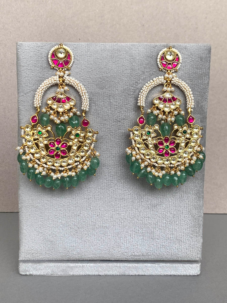 NT464 Multi Jadau Earrings