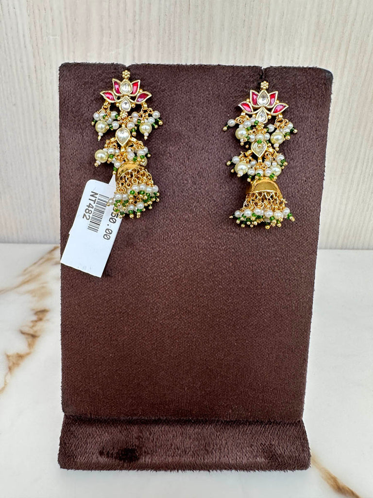 NT482 Jadau Earrings