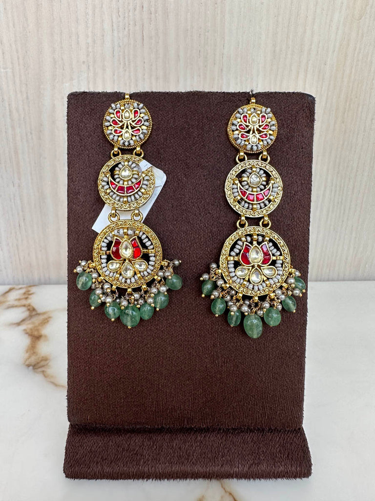 NT678 Jadau Earrings