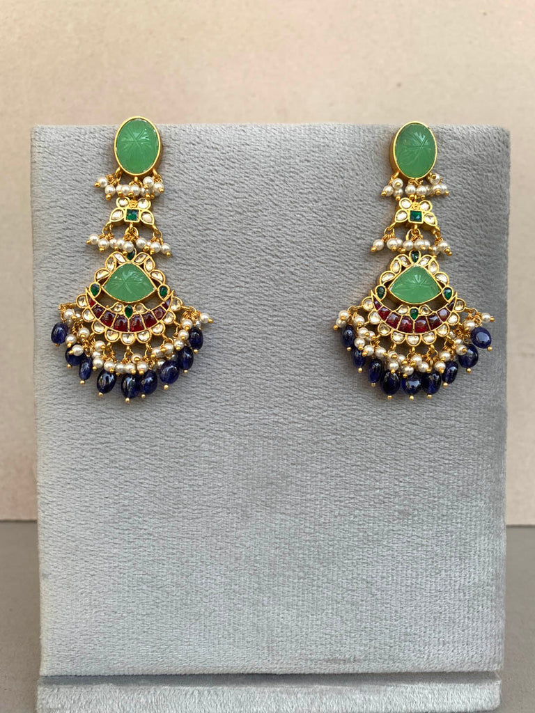 NT914 Multi Jadau Earrings