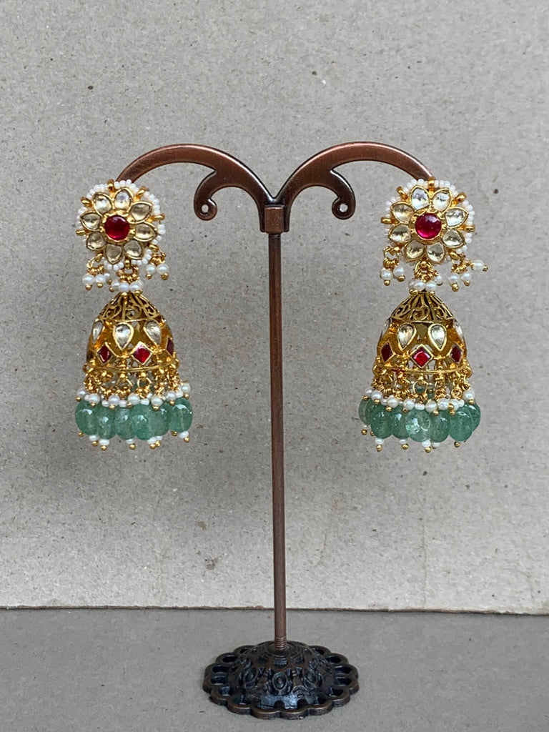 NT998 Multi Jadau Earrings