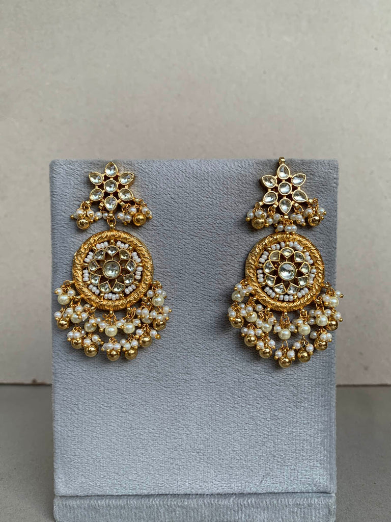 RH490   Jadau Earrings