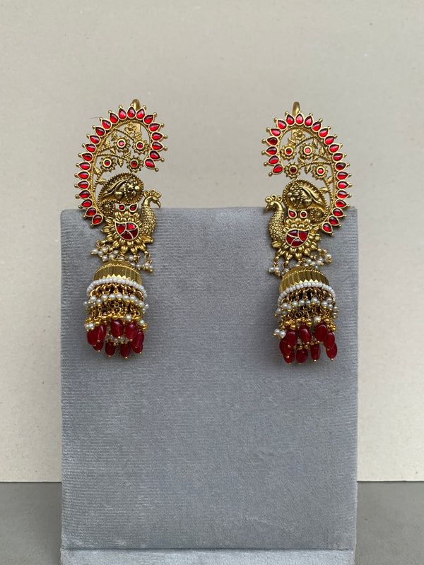 RH720 Jadau Jhumka Earrings