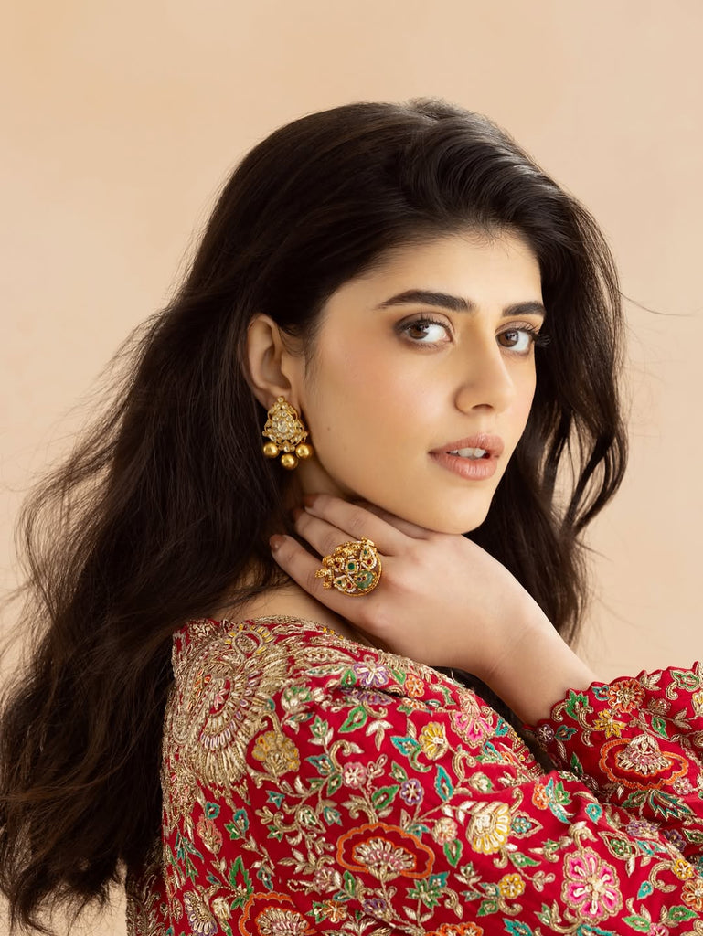 Sanjana Sanghi JV549 Multi Jadau Ring