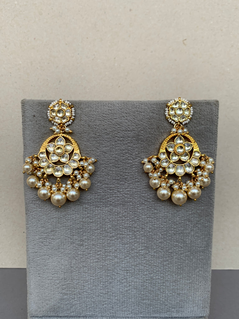 TN007W Jadau Earrings