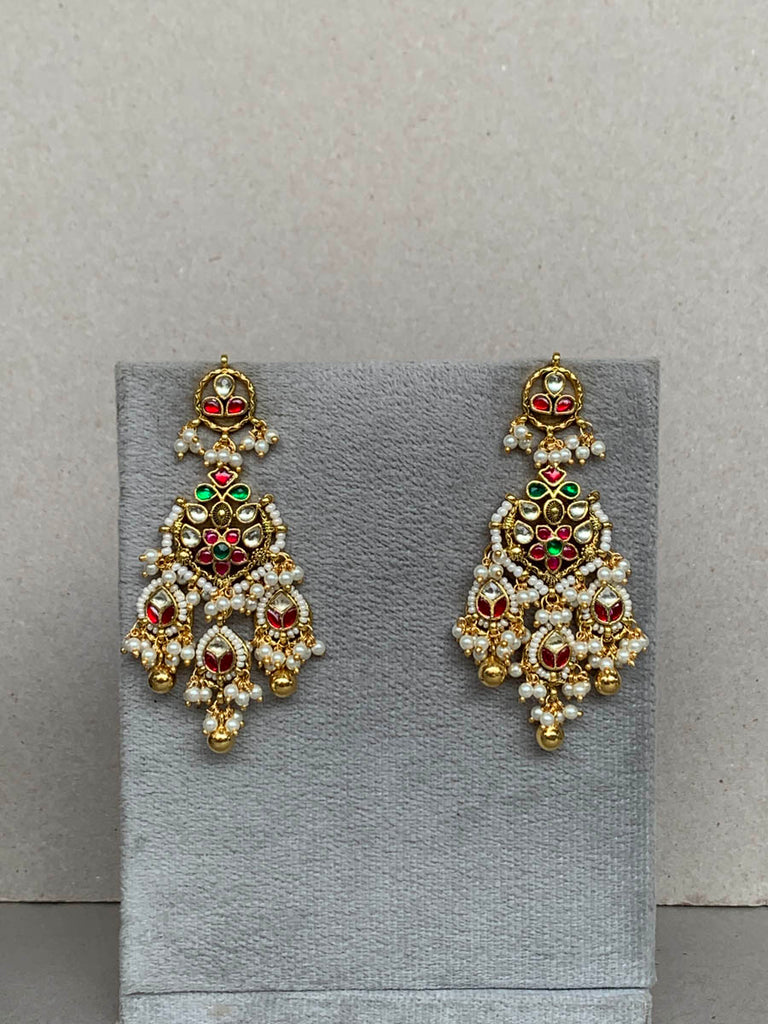 TN028  Jadau Earrings