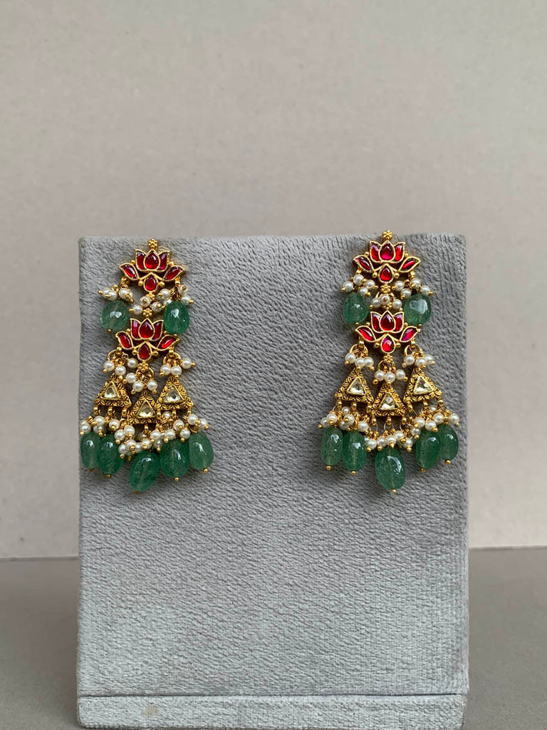 TN084 Jadau Earrings