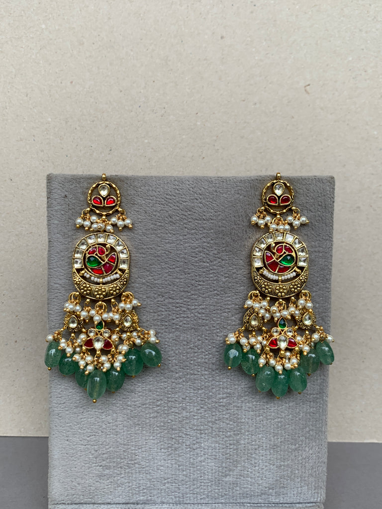 TN128 Jadau Earrings