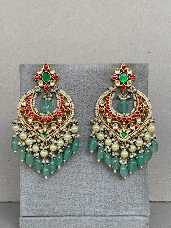 TN188 Multi Chandbali Earrings