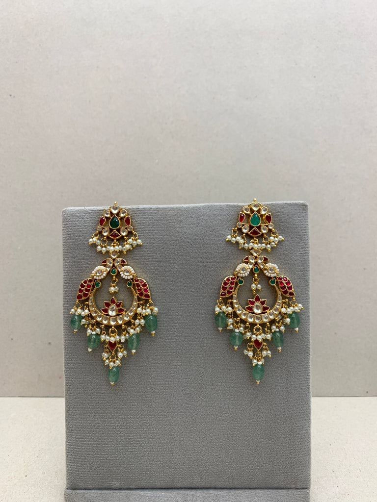 TN293M  Jadau Earrings