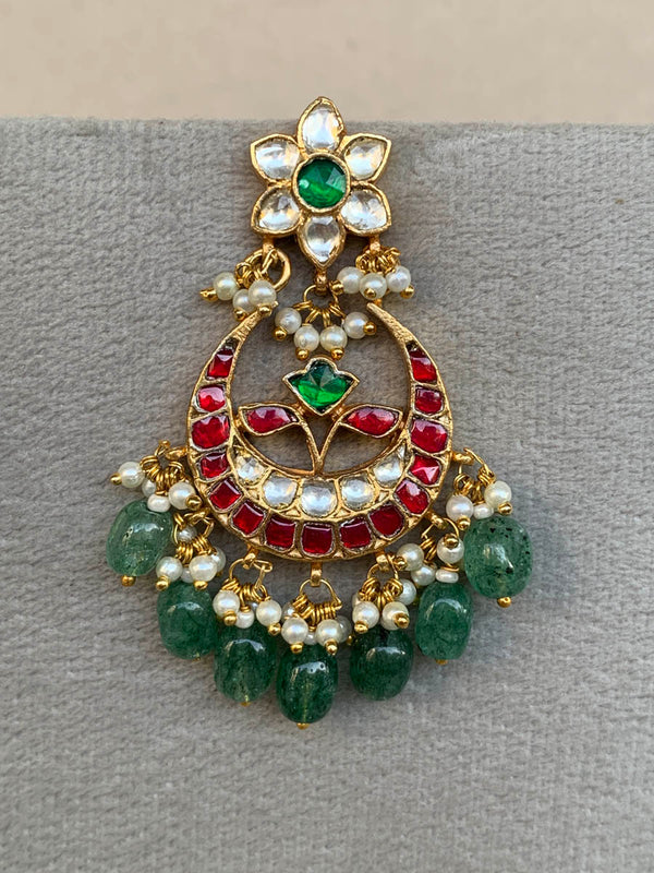 TN376 Multi Jadau Earrings