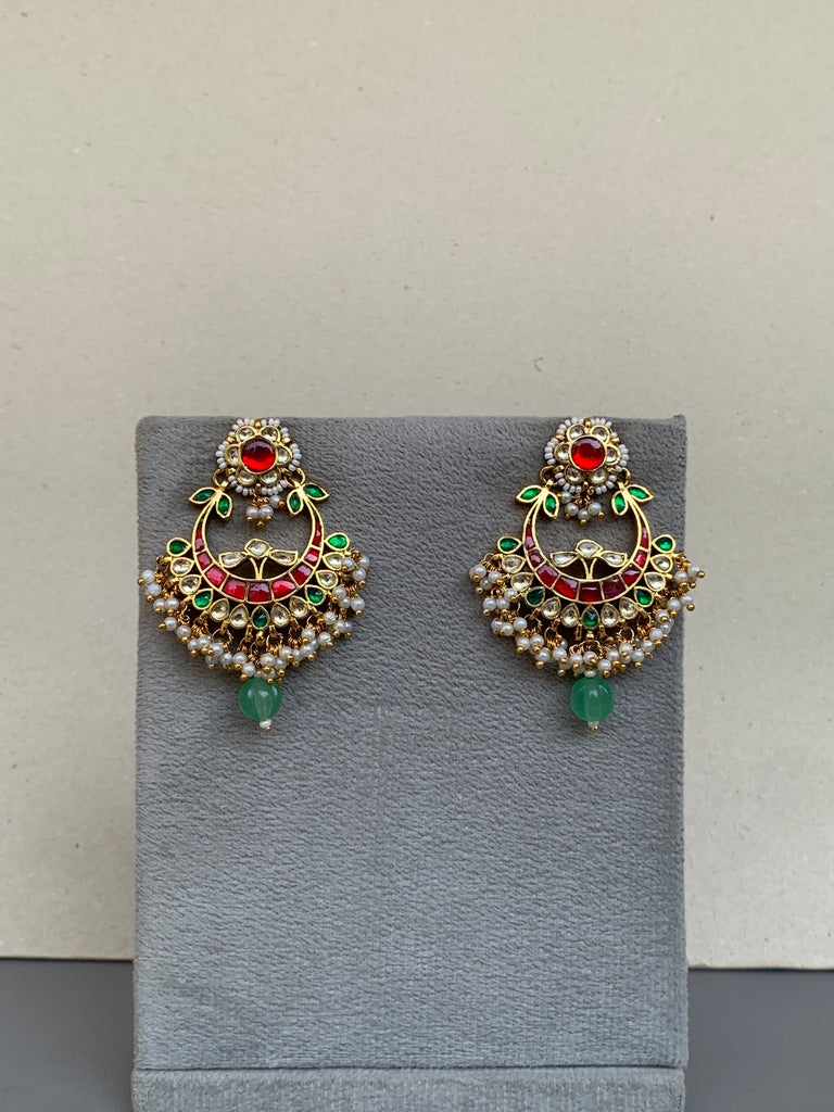 TN346 Multi Jadau Earrings