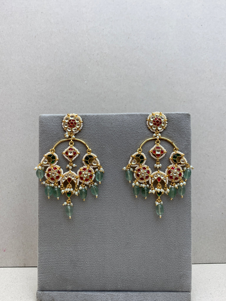 TN364M  Jadau Earrings
