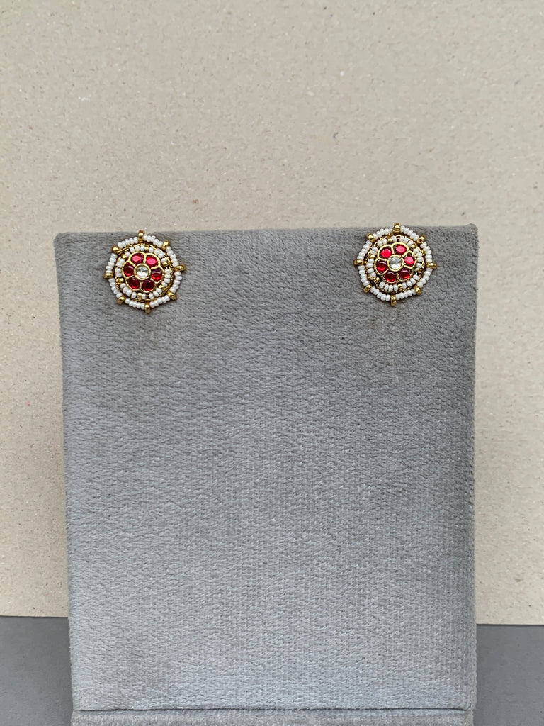 TN430 Multi Jadau Earrings