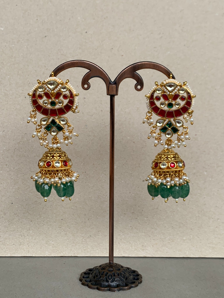 TN443 Jadau Earrings