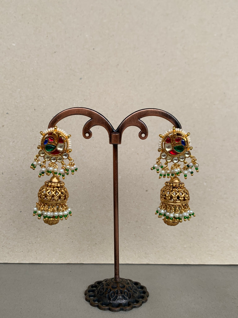 TN445 Jadau Earrings