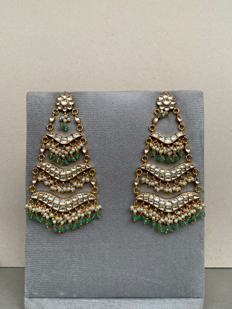 TN450 Jadau Earrings