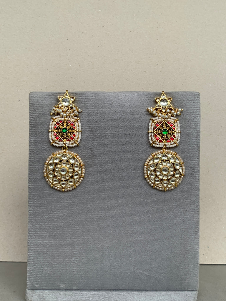 TN454 Jadau Earrings