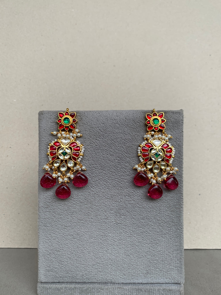 TN457 Jadau Earrings