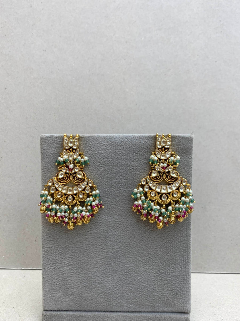 TN485W Jadau Earrings