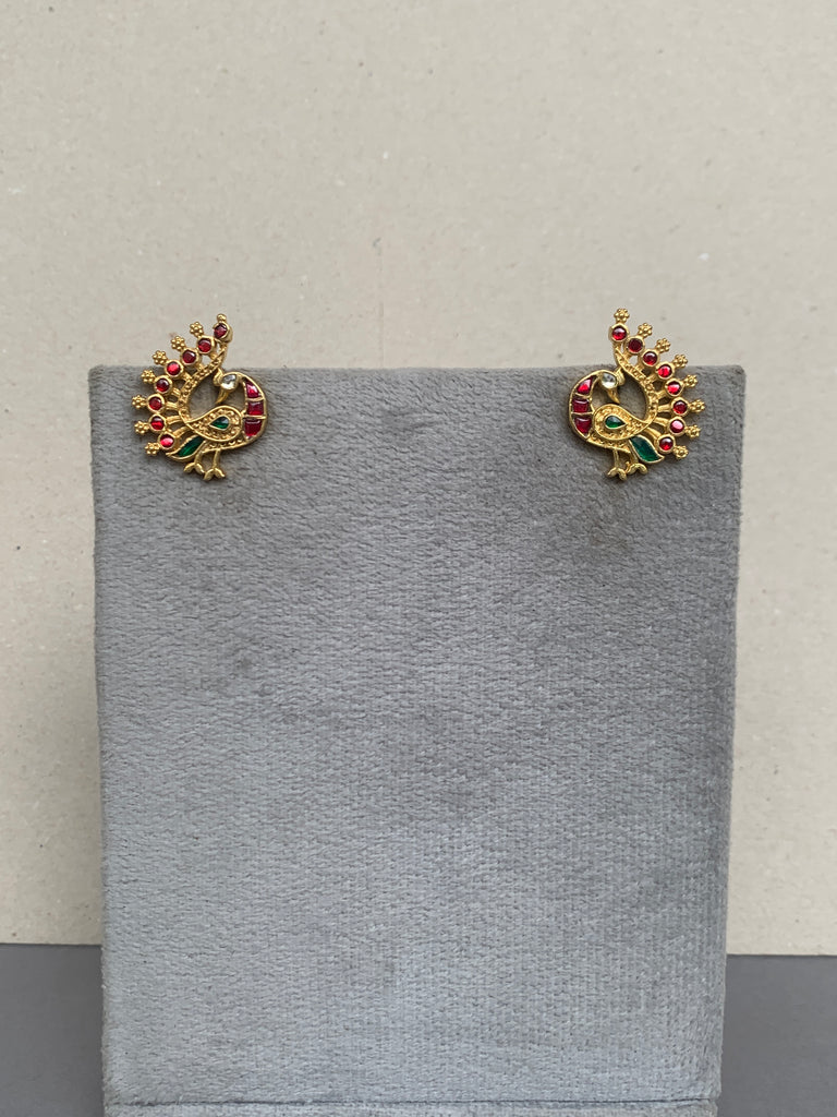 TN496R Antique Jadau Earrings