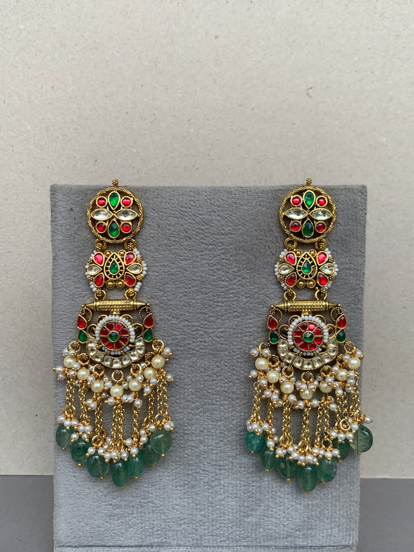 TN548 Jadau Earrings