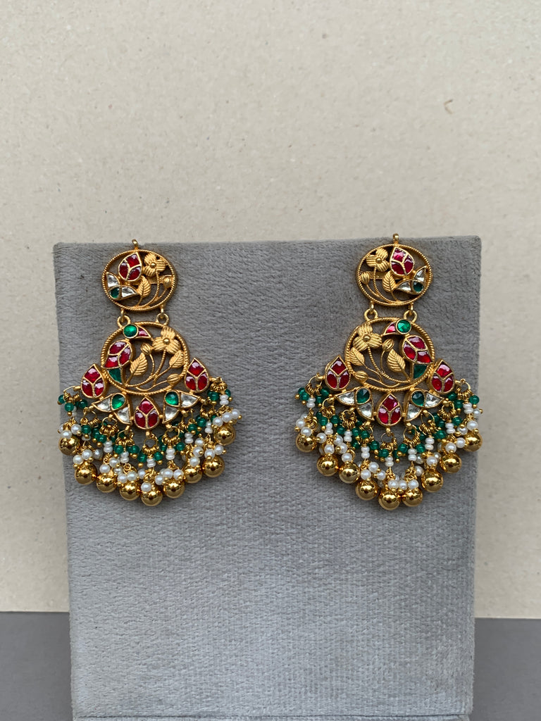 TN569 Jadau Earrings