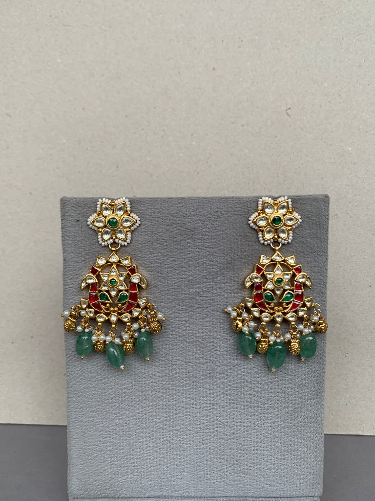TN573 Jadau Earrings