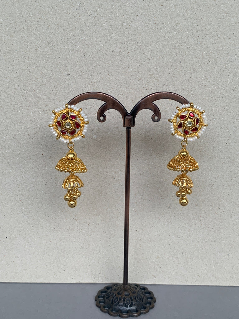 TN594 Jadau Earrings