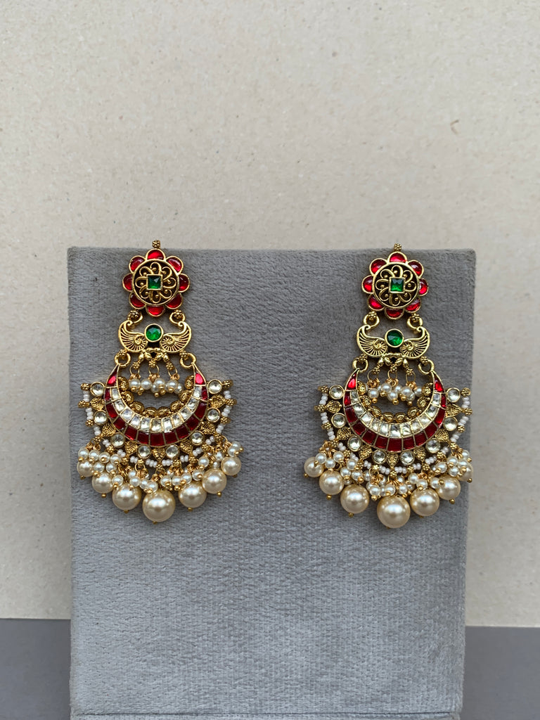 TN606M Jadau Earrings