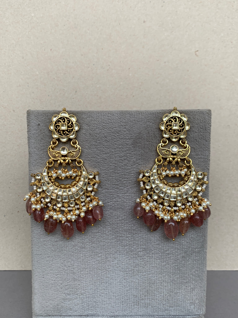 TN606W Jadau Earrings