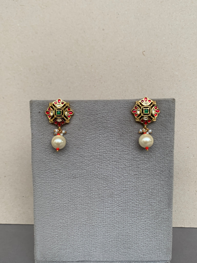TN616M Jadau Earrings