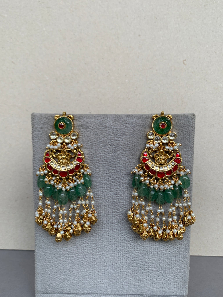 TN627 Jadau Earrings
