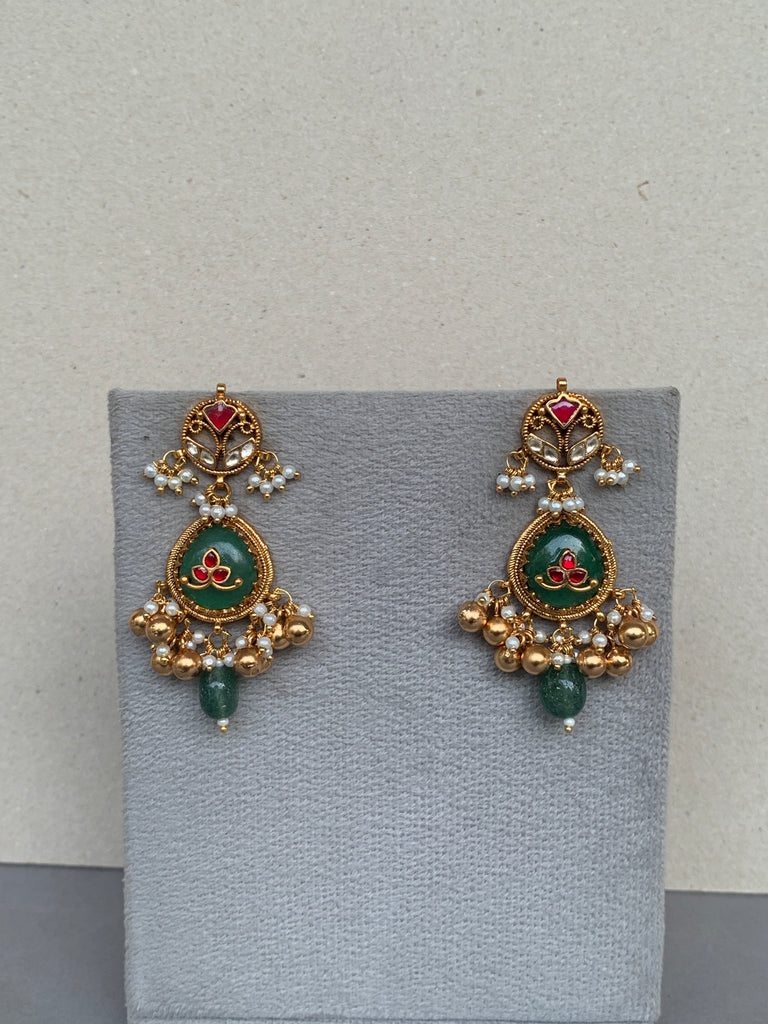 TN630 Jadau Earrings