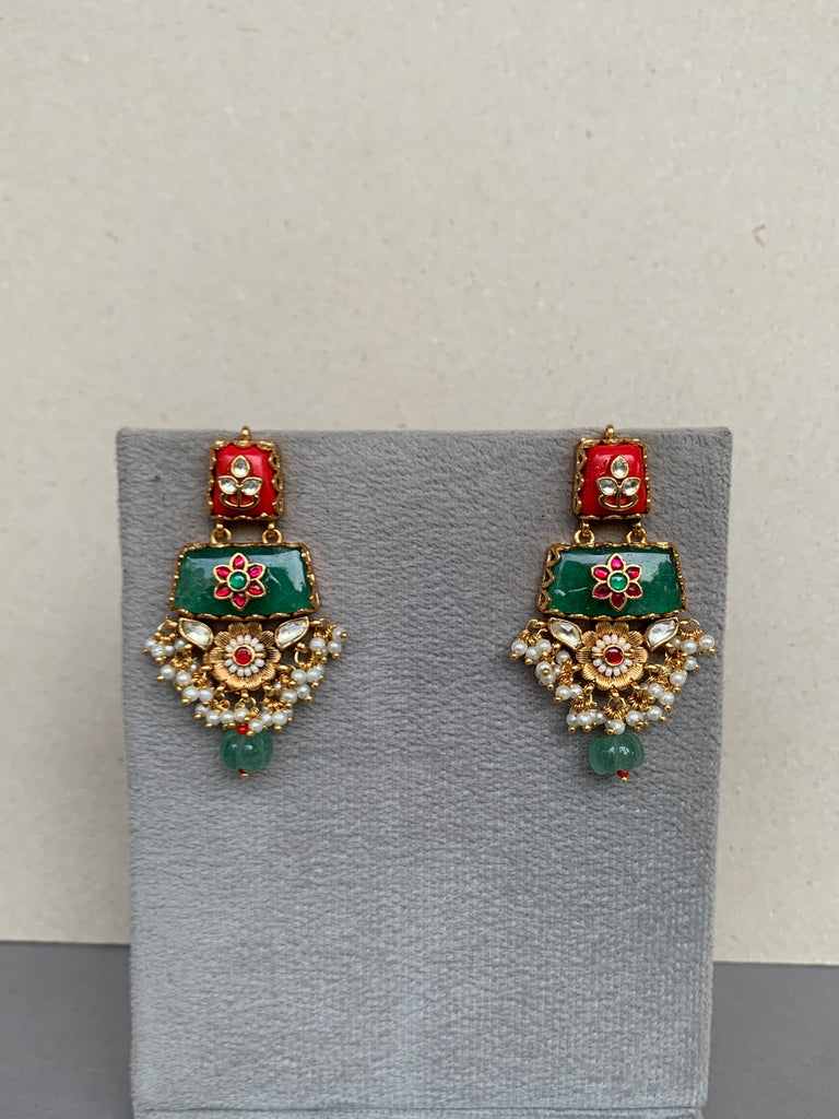 TN631 Jadau Earrings