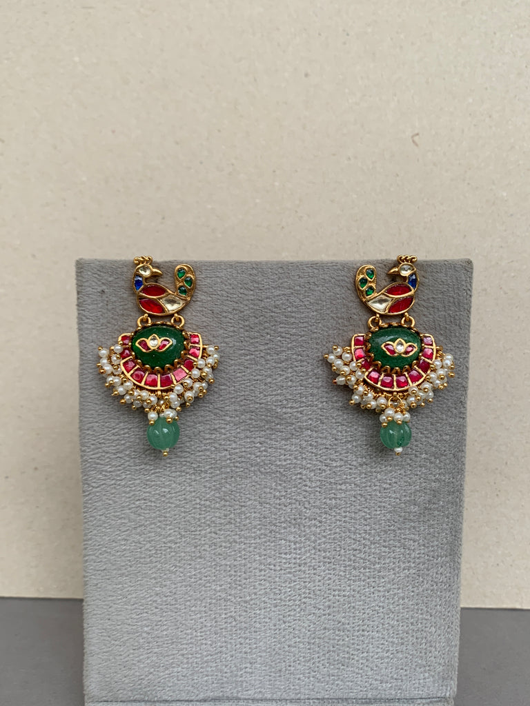 TN633 Jadau Earrings