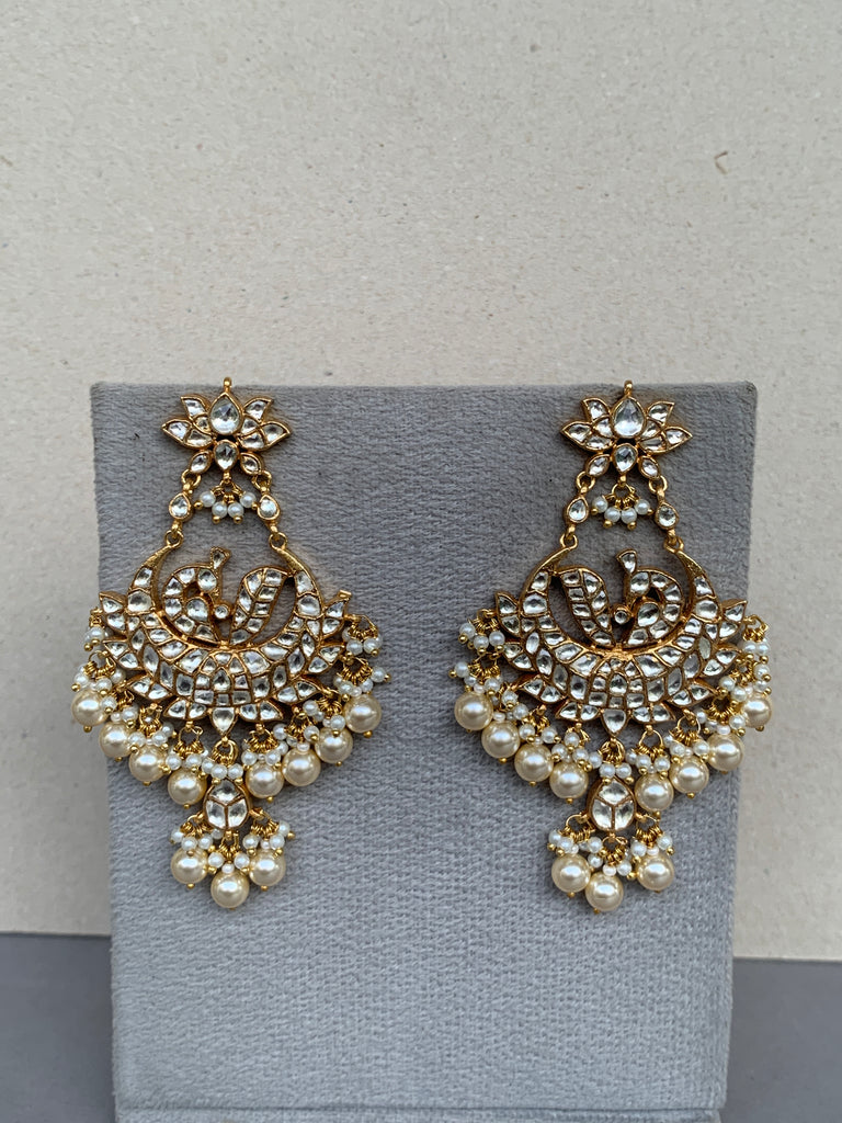 TN637W Jadau Earrings