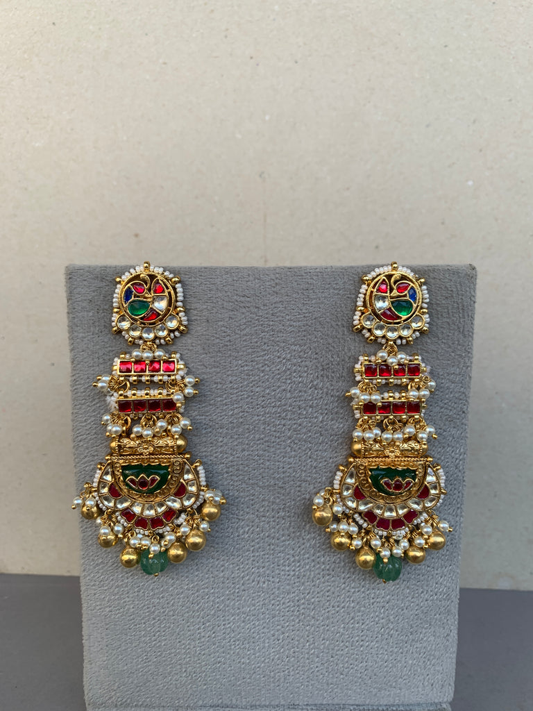 TN745 Jadau Earrings