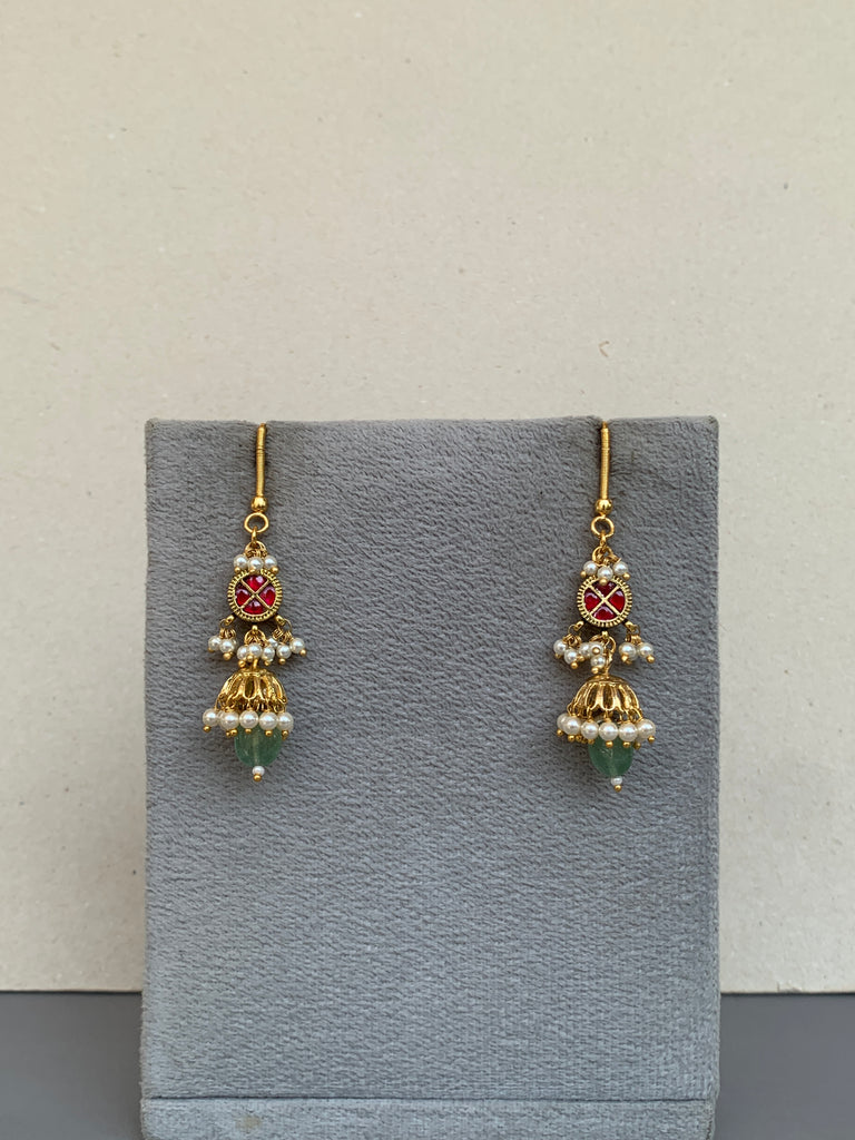 TN753R Jadau Earrings