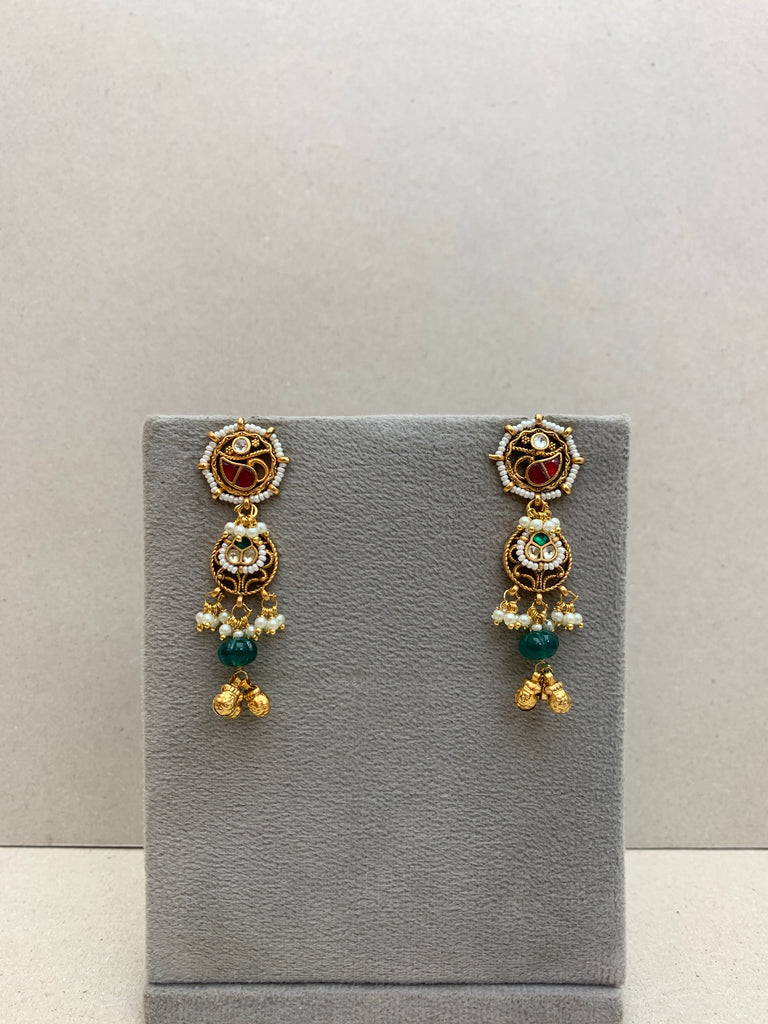 TN847 Jadau Earrings