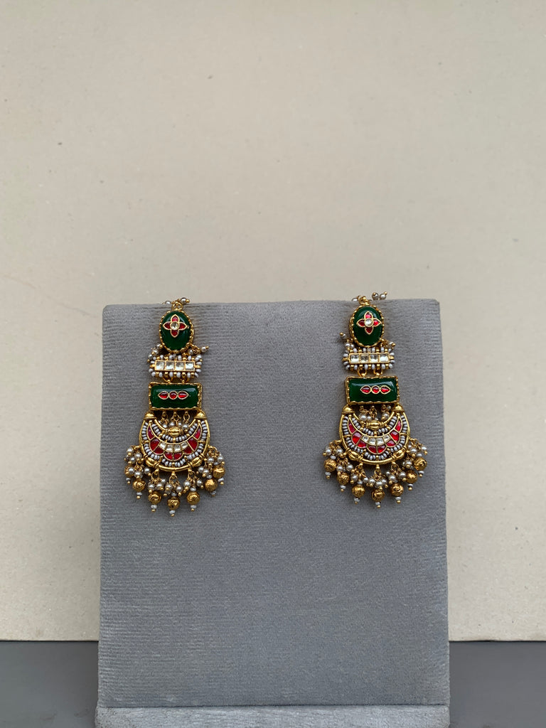 TN864 Jadau Earrings