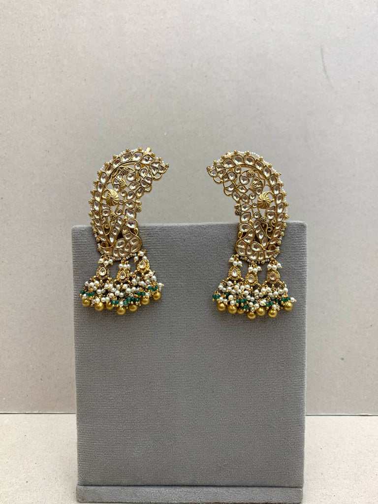 TN878W  Jadau Earrings