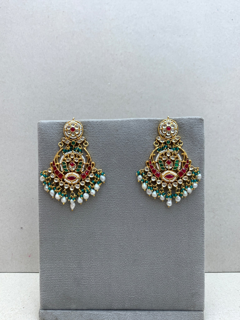 TN881M  Jadau Earrings