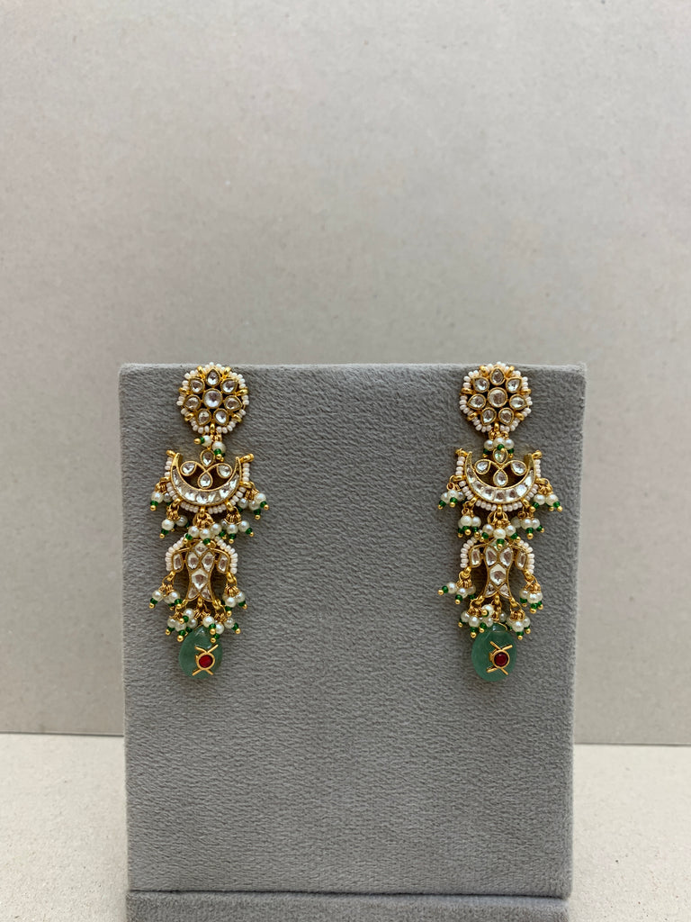 TN892W  Jadau Earrings