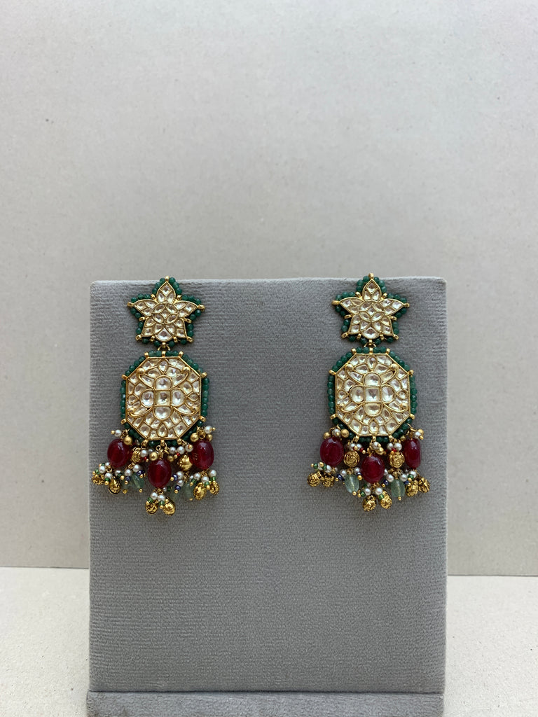 TN902W  Jadau Earrings