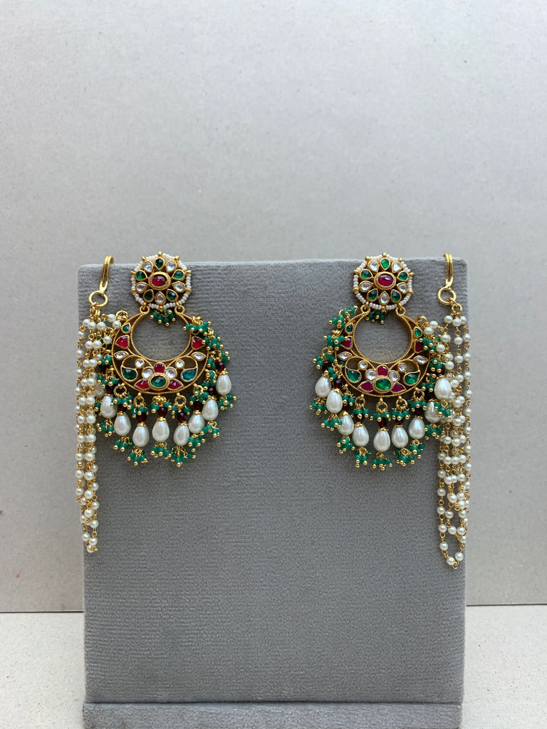 TN915M  Jadau Earrings